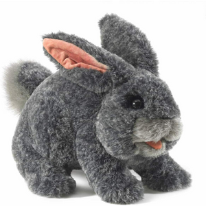 Folkmanis Puppets - 3168 | Gray Bunny Rabbit  Puppet