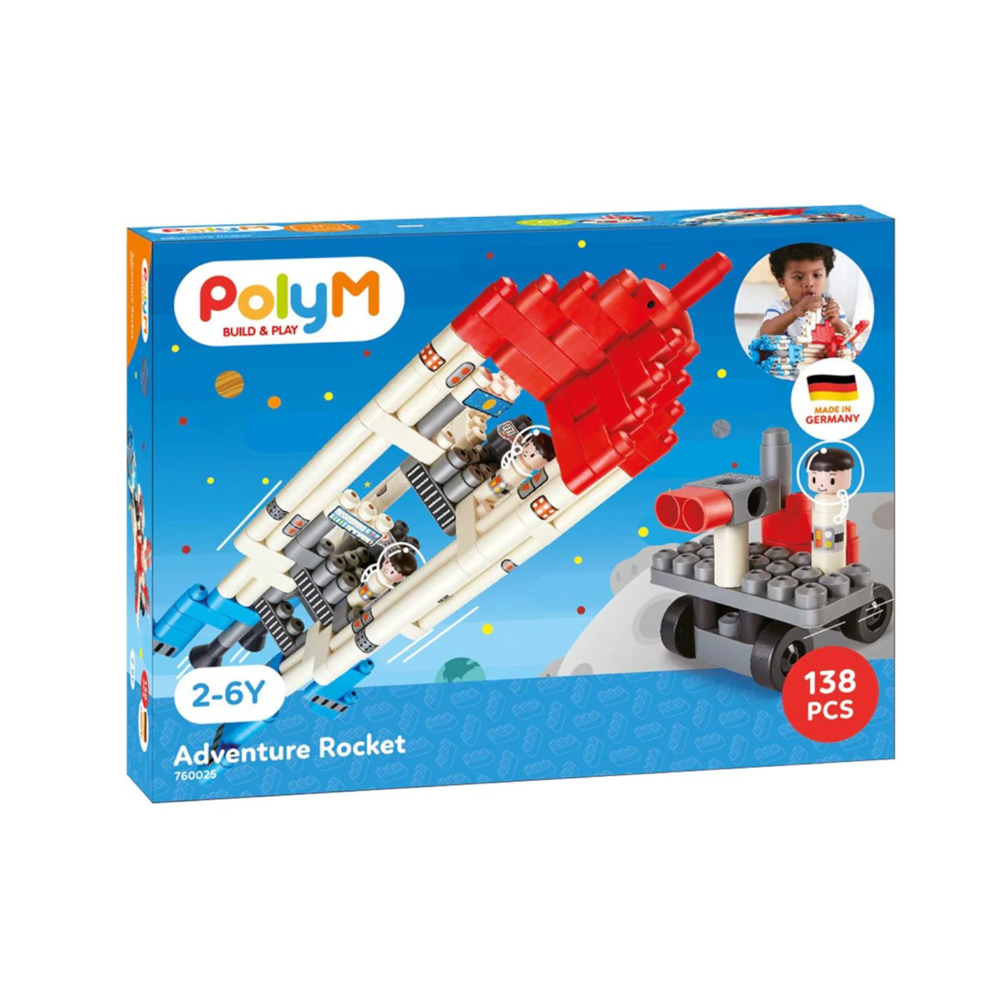 Hape 760025 Polym Build Play Adventure Rocket Castle Toys