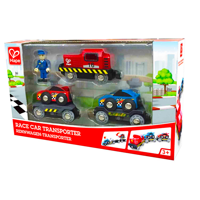 Hape - E3735 | Race Car Transporter