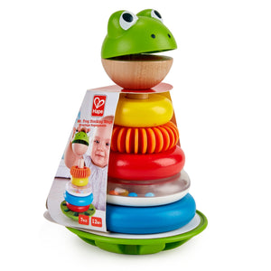 Hape - E0457 | Mr. Frog Stacking Rings Educational Toy
