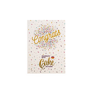 Instacake - 00005 | InstaCake Congratulations Card - Vanilla Confetti