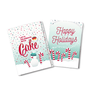 Instacake - 00006 | InstaCake - Happy Holidays Candy Cane Card