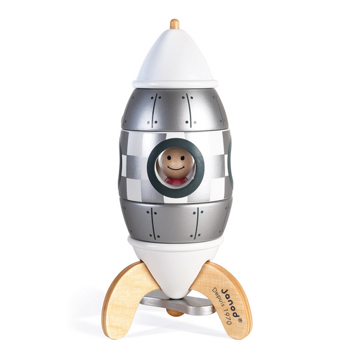 Janod - J05221 | Silver Magnetic Rocket Kit