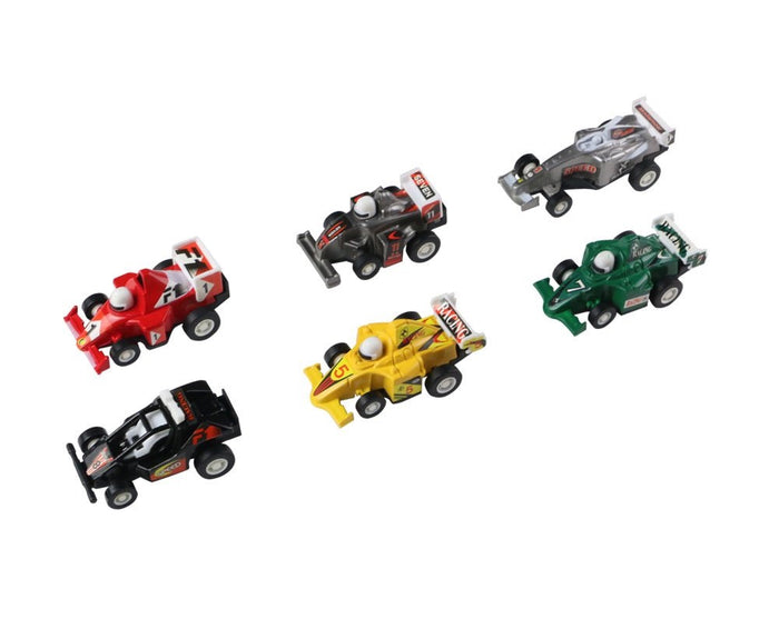 Jiaxin Toys - 141320 | Pull Back Mini Race Cars - Assorted 6 PC