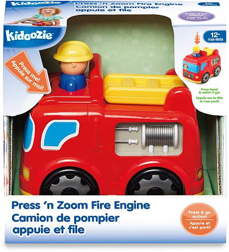 Kidoozie - G02549 | Press 'N Zoom Fire Engine