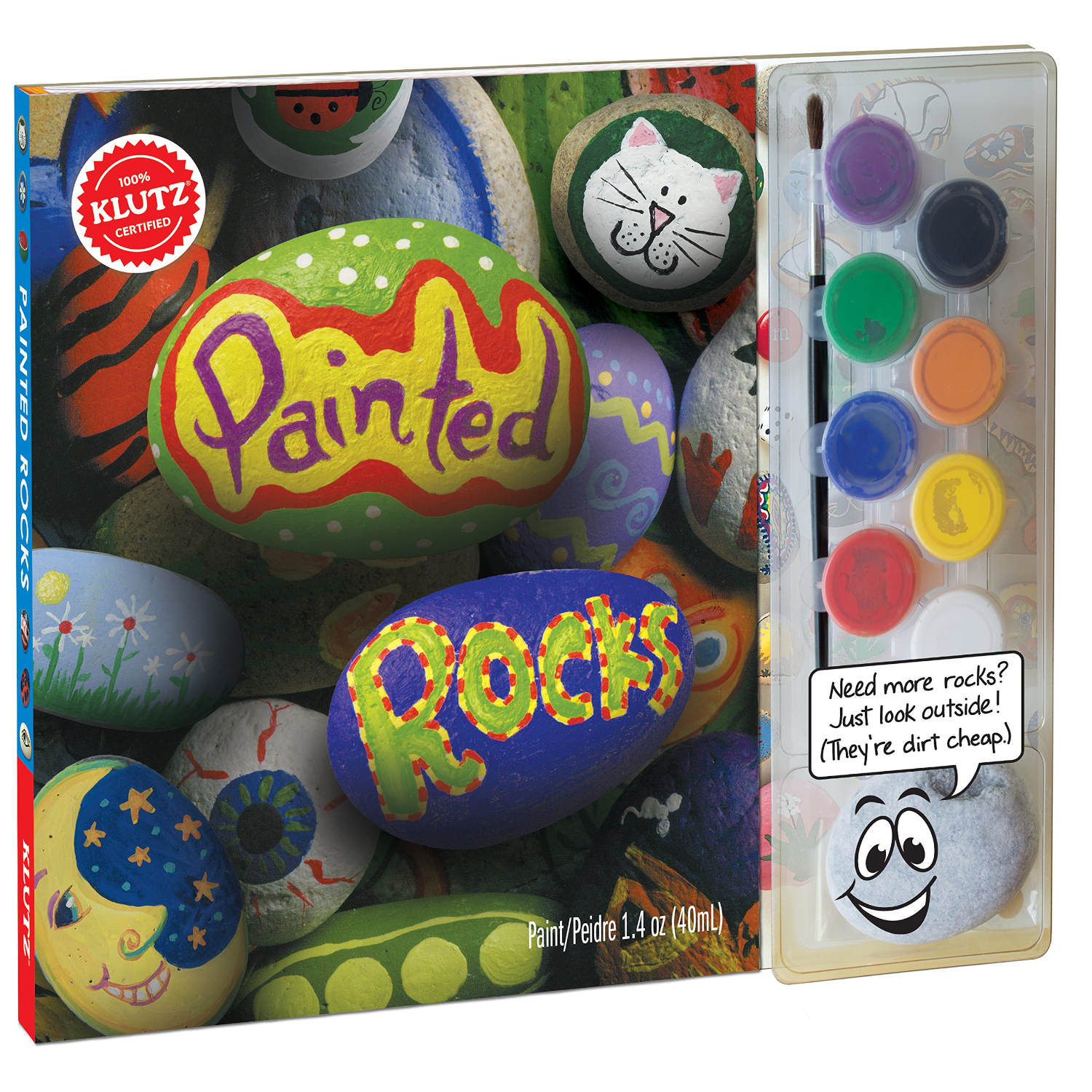 Klutz 26467 Painted Rocks Kit And Book Castle Toys