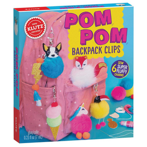 Klutz - 35525 | Pom-Pom Backpack Clips Craft Kit