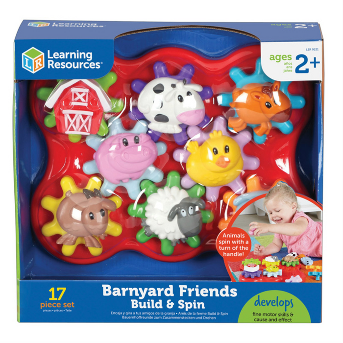 Learning Resources - LER9221 | Barnyard Friends Build & Spin