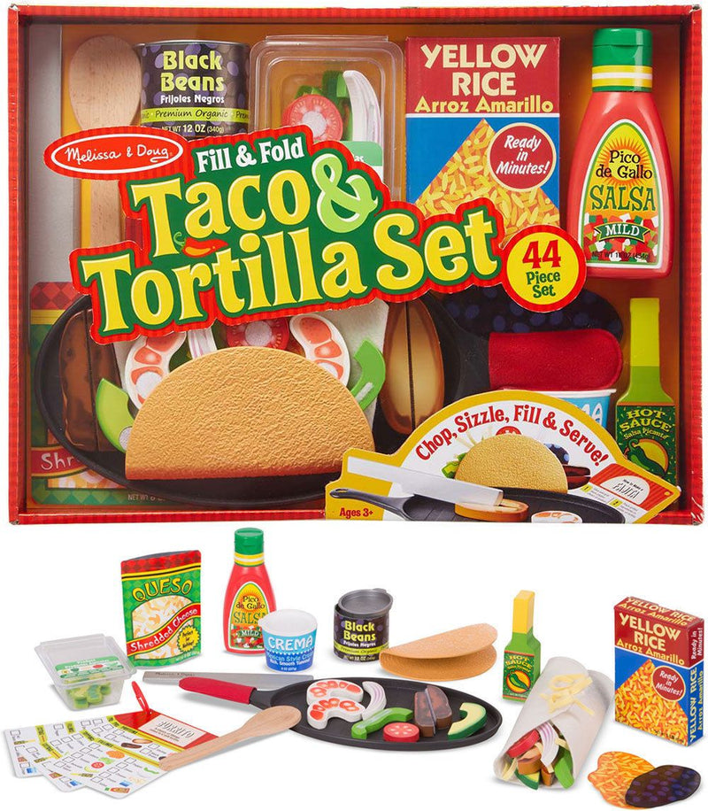 Melissa Doug 19370 Fill Fold Taco Tortilla Set