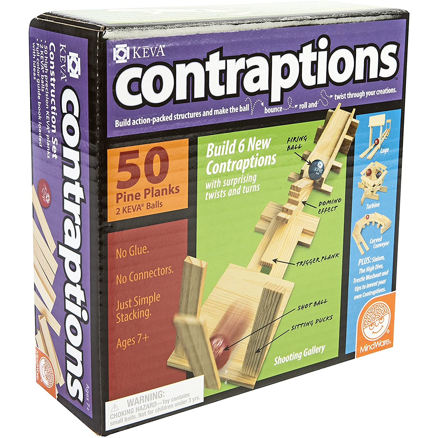 MindWare - 48001 | KEVA Contraptions - 50 Plank Set – Castle Toys