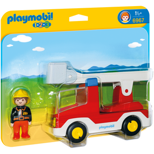 Playmobil - 6967 | 1.2.3: Ladder Unit Fire Truck