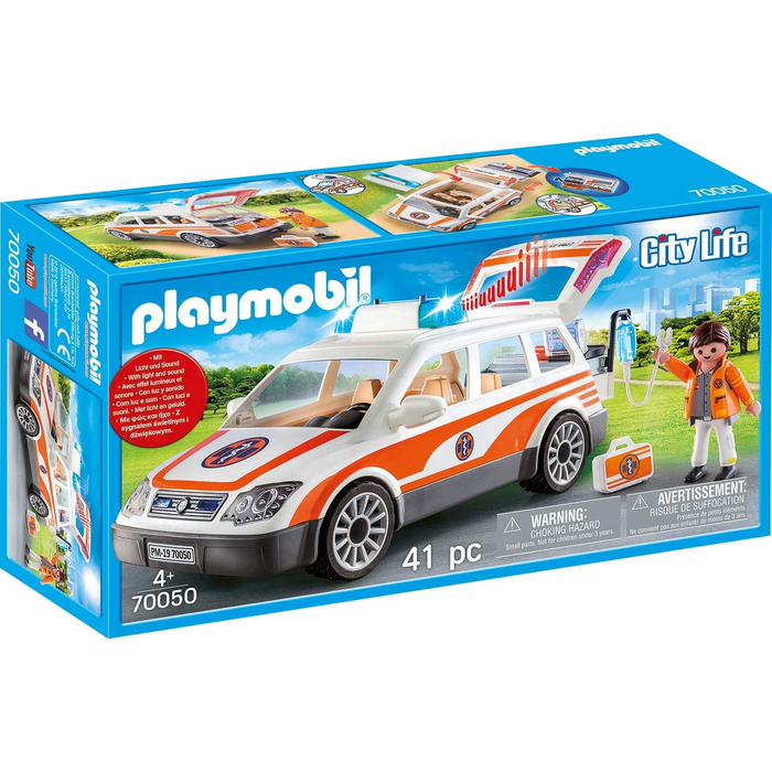 Playmobil - 70050 | City Life: Emergency Car With Siren