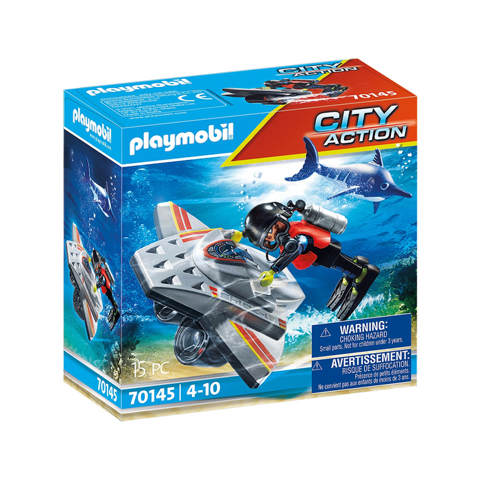 Playmobil - 70145 | City Action: Diving Scooter