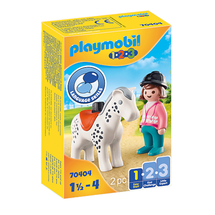 Playmobil - 70404 | 1.2.3: Rider with Horse