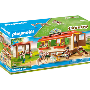 Playmobil - 70510 | Country: Pony Shelter with Mobile Home