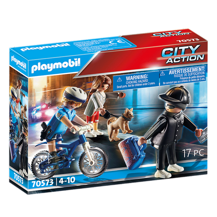 Playmobil - 70573 | City Action: Police Bicycle with Thief