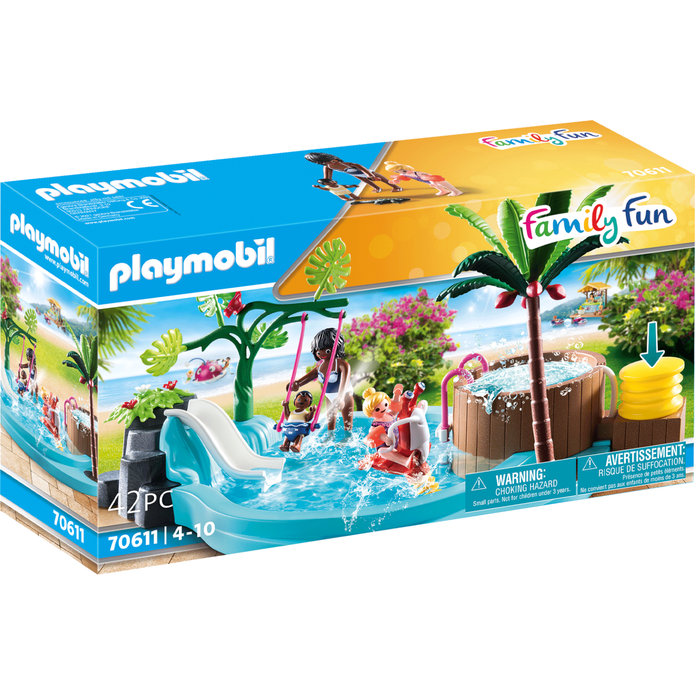 Playmobil swimming pool hot sale set