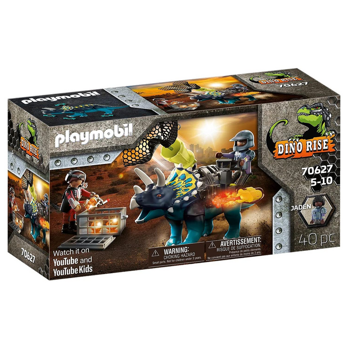 Playmobil - 70627 | Dino Rise: Triceratops - Battle for the Legendary Stones