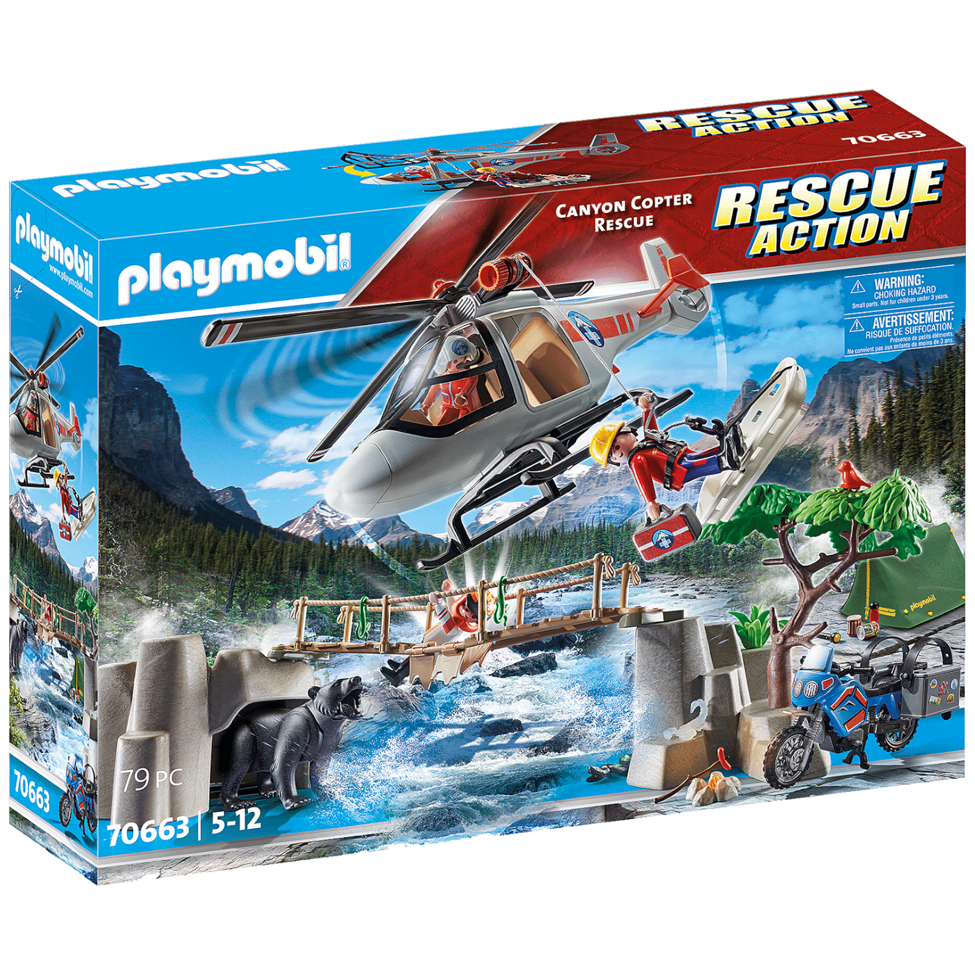 Playmobil city action top fire rescue mission set