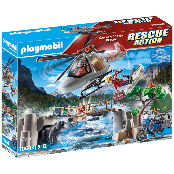 Playmobil - 70663 | Rescue Action: Canyon Copter Rescue