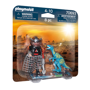 Playmobil - 70693 | DuoPack Velociraptor with Dino Catcher