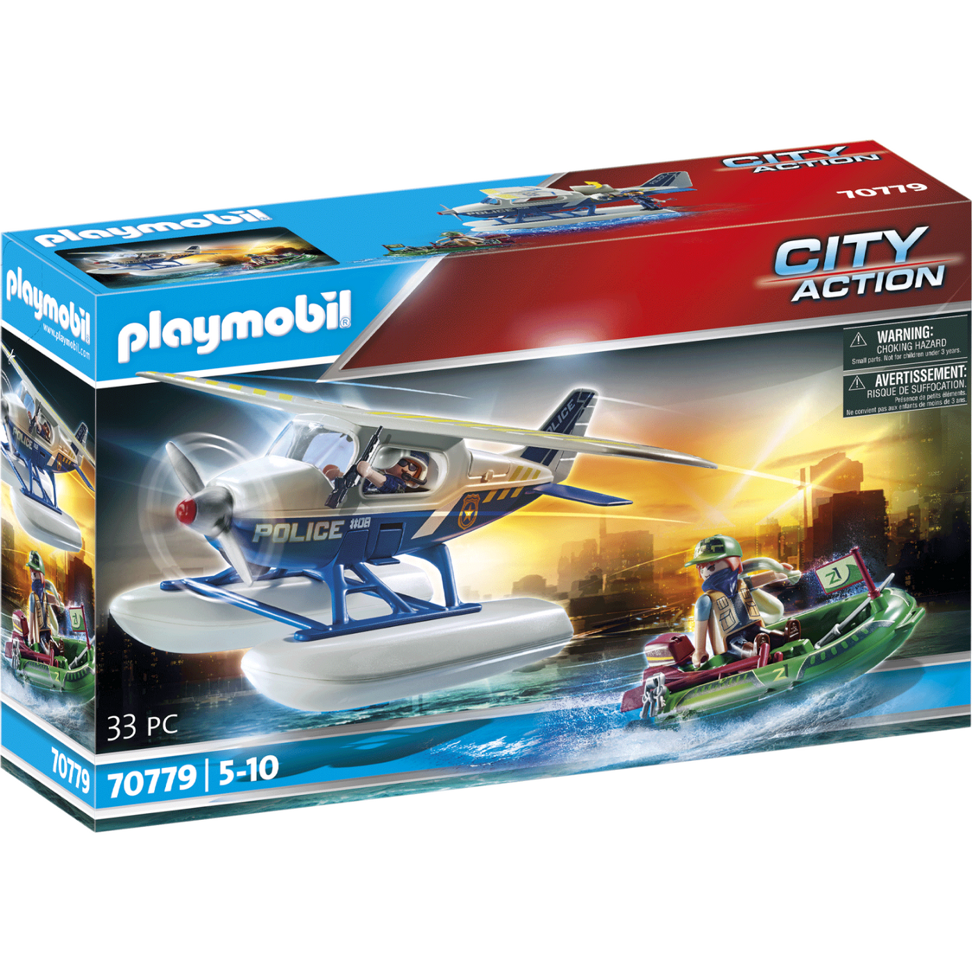 Playmobil - 70779  City Action: Police Seaplane – Castle Toys