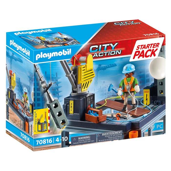 Playmobil - 70816 | City Action: Construction Site Starter Pack