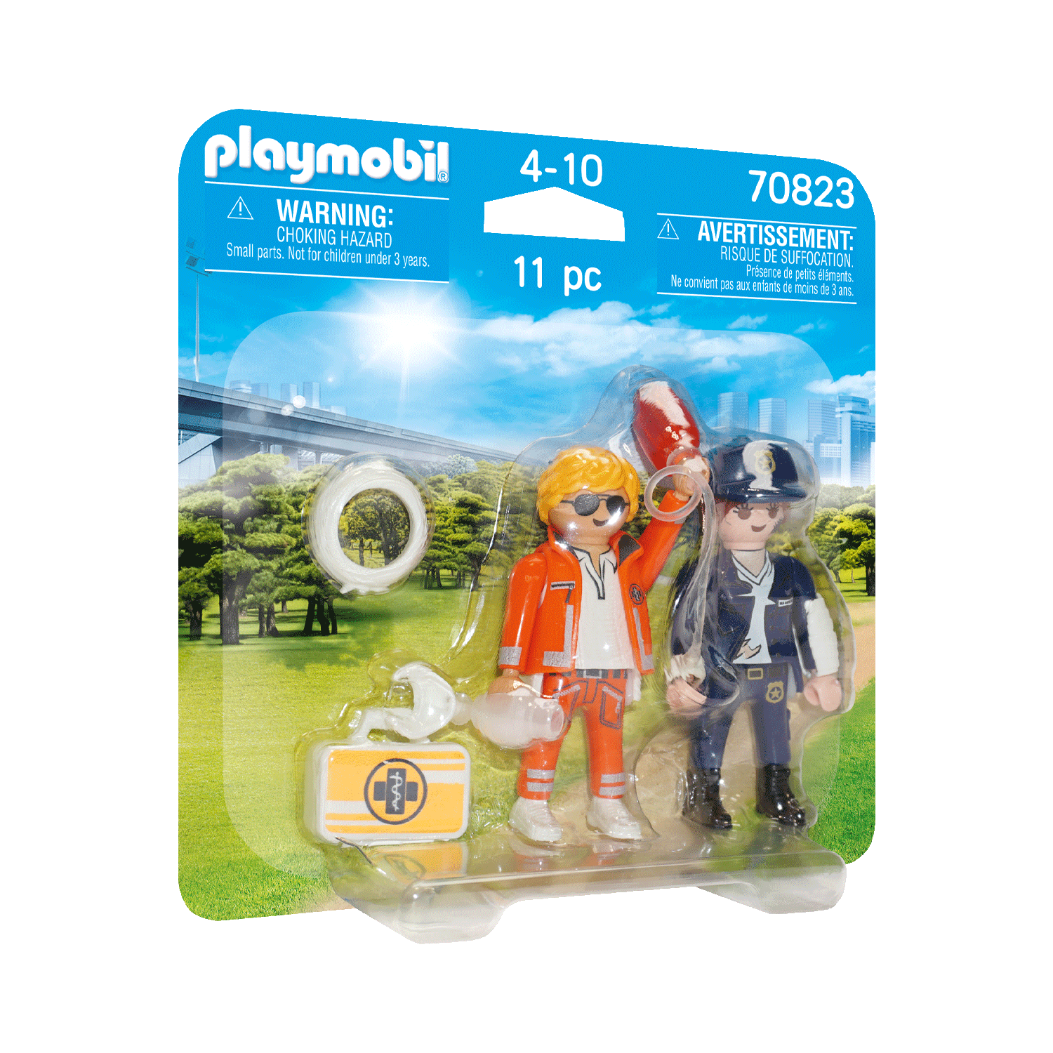 Playmobilキーホルダー13体セット Playmobil - 70823 | Duo Pack: Doctor & Police Officer – Castle Toys