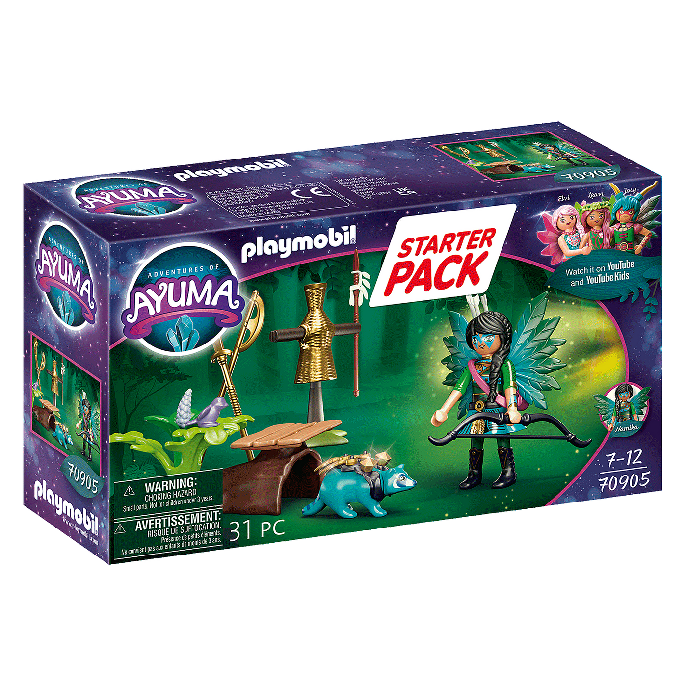 Playmobil 70905 Adventures of Ayuma Knight Fairy with Racoon Castle Toys