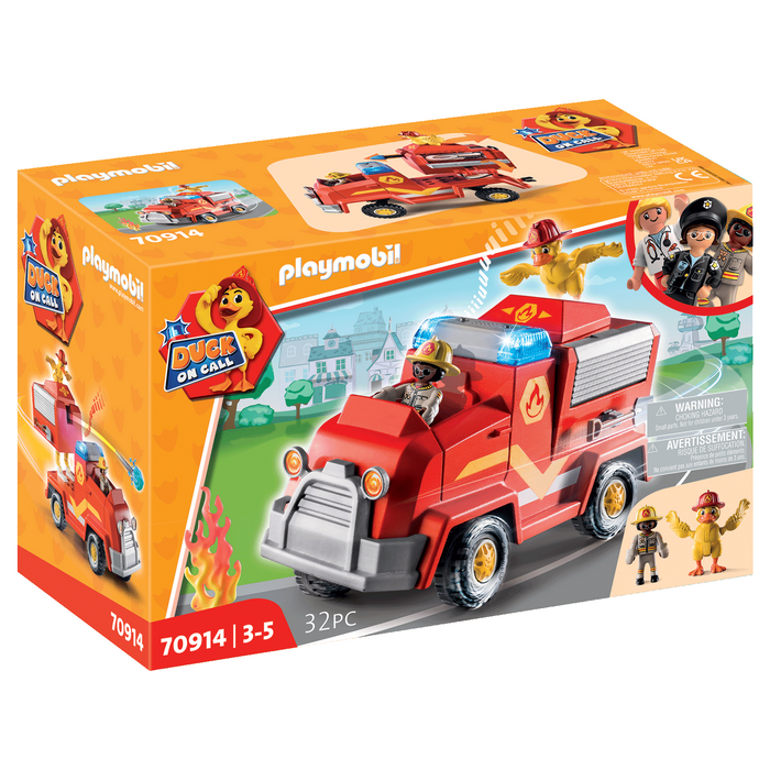 Playmobil - 70914 | Duck On Call: Fire Brigade Emergency Vehicle