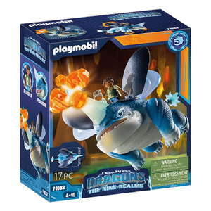 Playmobil - 71082 | Dragons: The Nine Realms - Plowhorn & D'Angelo