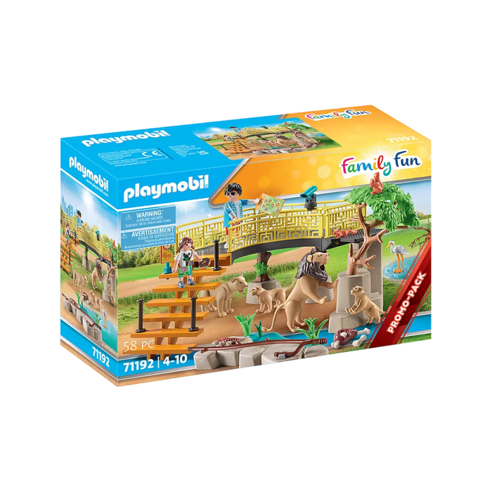 Playmobil - 71192 | Family Fun: Outdoor Lion Enclosure