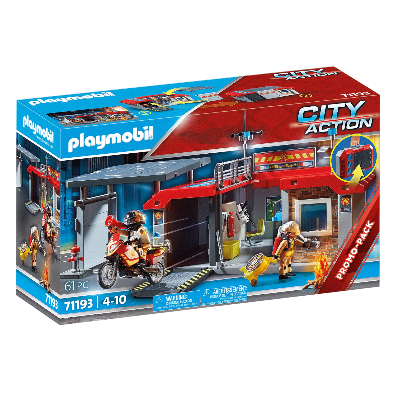 Playmobil 71193 City Action Take Along Fire Station Castle Toys