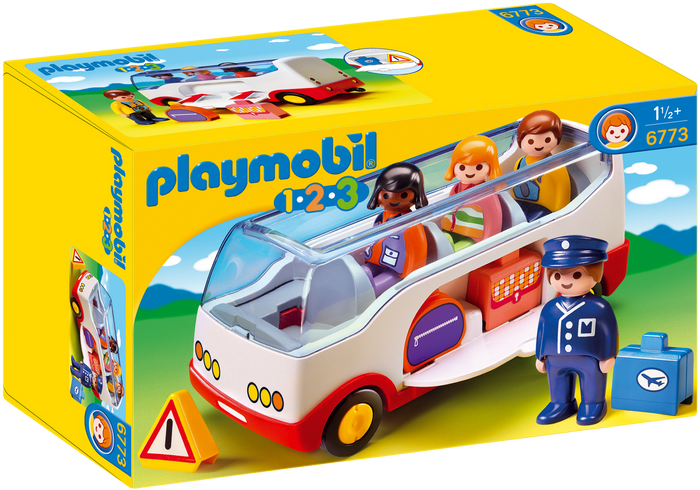 Playmobil - 6773 | 1.2.3: Airport Shuttle Bus