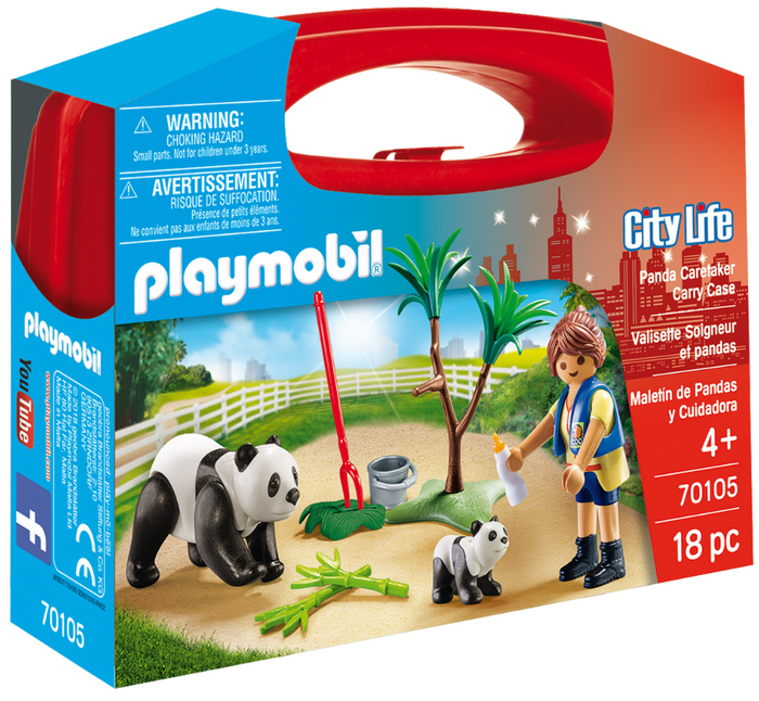 Playmobil - 70105 | City Life: Panda Caretaker Carry Case