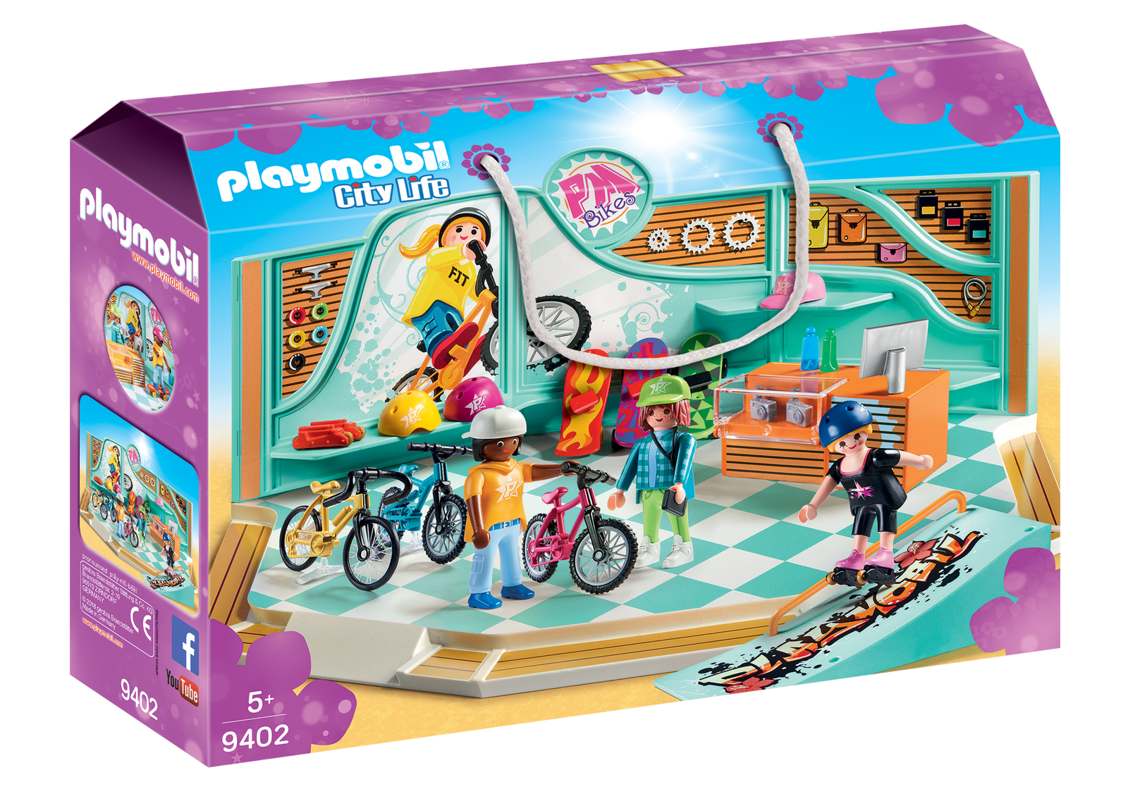 Playmobil - 9402 | City Life: Bike & Skate Shop – Castle Toys