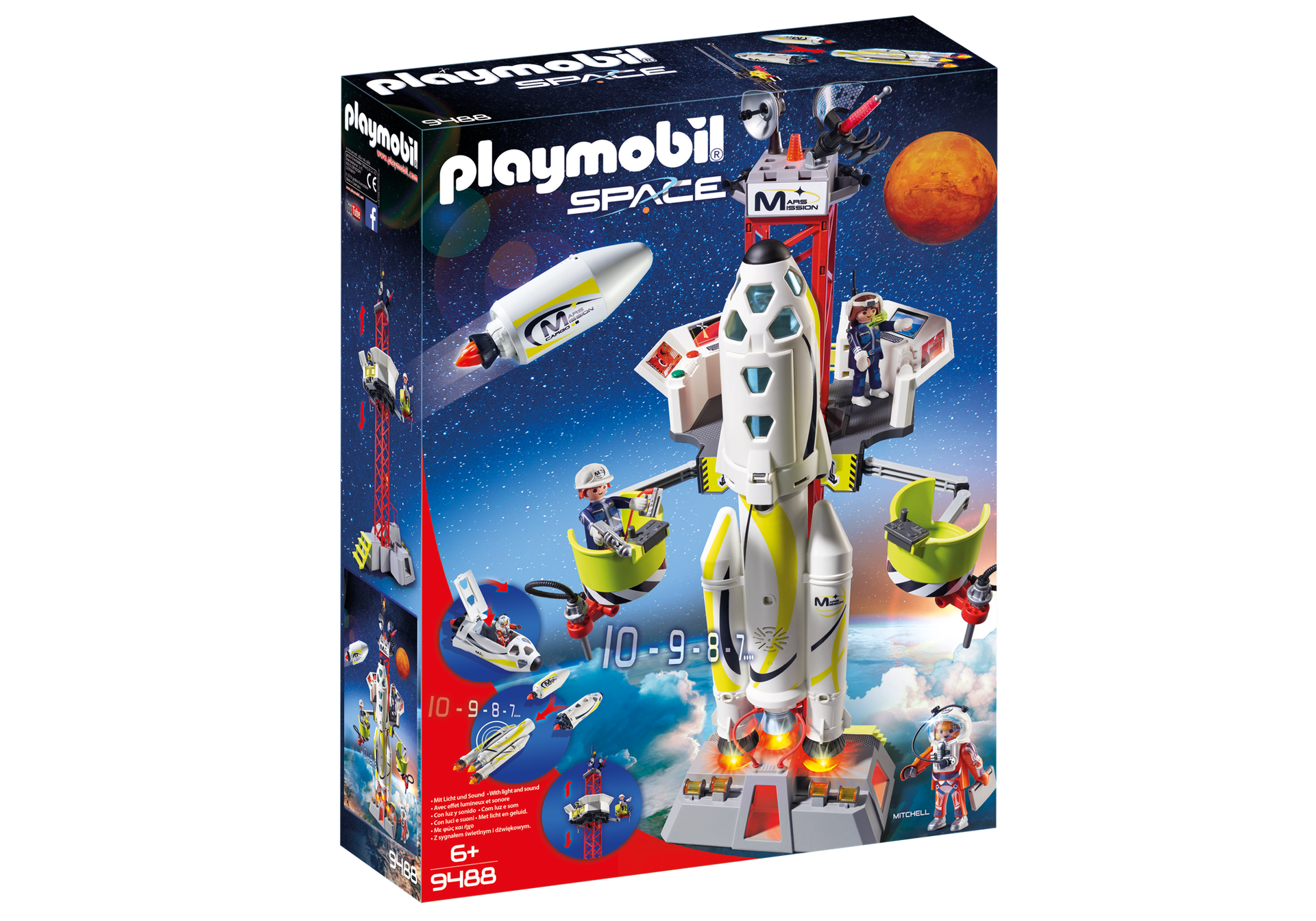Playmobil - 9488  Space: Mission Rocket with Launch Site – Castle