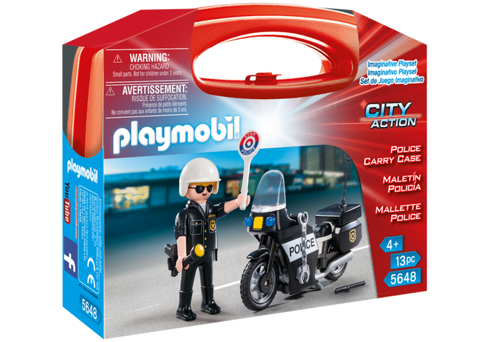 Playmobil 5648 City Action Police Carry Case Castle Toys