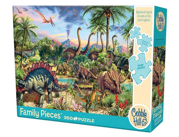 Cobble Hill - 54603 | Prehistoric Party (350 Piece Family Puzzle)