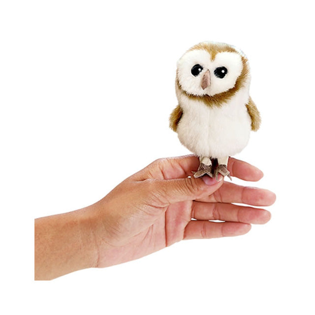 Folkmanis Puppets - 2645 | Mini Barn Owl - Finger Puppet