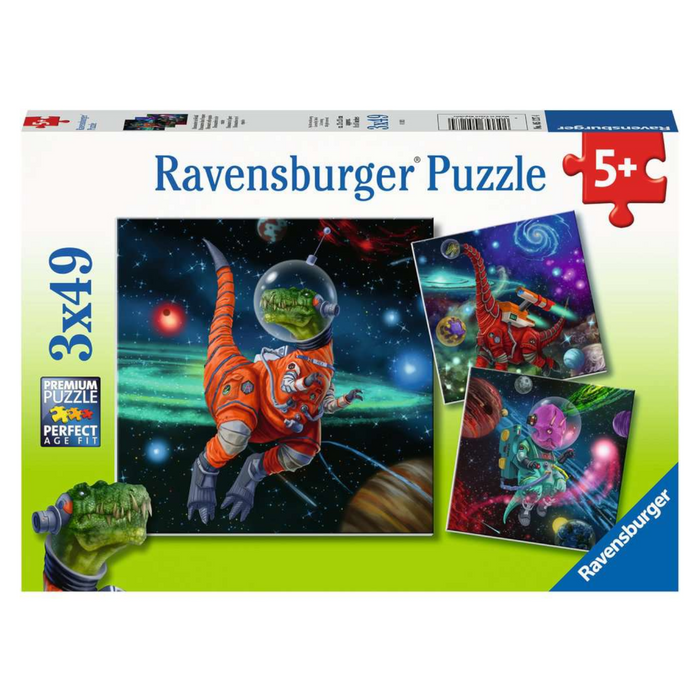 Ravensburger - 05127 | Dinosaurs In Space - 3x49 Piece Puzzle