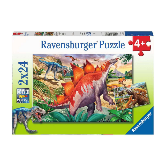 Ravensburger - 05179 | Jurassic Wildlife - 2x24 Piece Puzzle