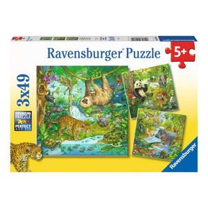 Ravensburger - 05180 | Jungle Fun - 3x49 PC Puzzle