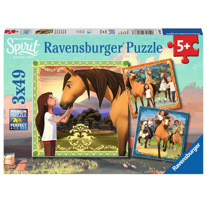 Ravensburger - 08068 | Spirit: Adventure on Horses - 3x49 Piece Puzzle