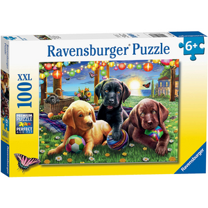 Ravensburger - 12886 | Puppy Picnic - 100 PC Puzzle