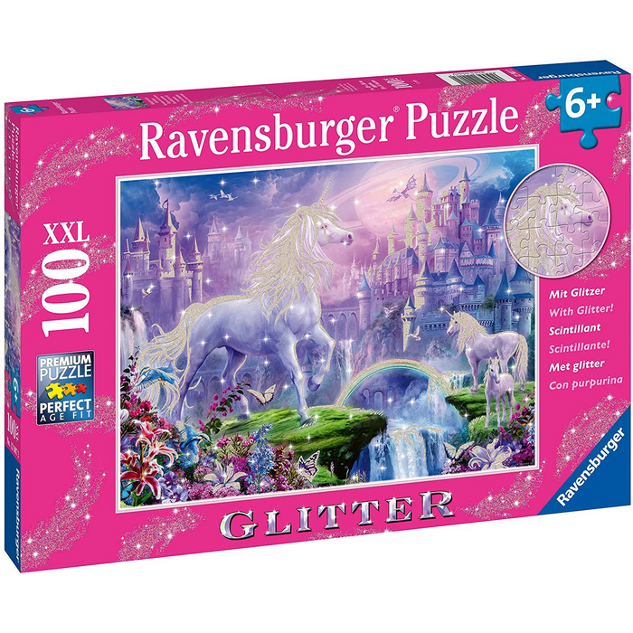Ravensburger - 12907 | Unicorn Kingdom - 100 PC Puzzle