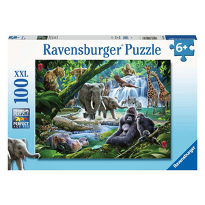 Ravensburger - 12970 | Jungle Animals - 100 Piece Puzzle