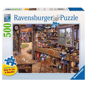 Ravensburger - 14859 | Dad's Shed - 500 PC Large Format Puzzle