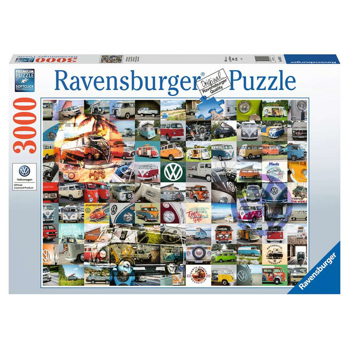 Ravensburger - 16018 | 99 VW Campervan Moments - 3000 Piece Puzzle