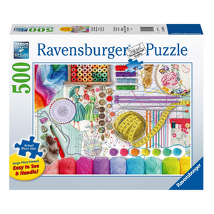 Ravensburger - 16440 | Needlework Station 500 PC Large Format Puzzle